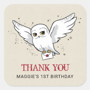 Sticker Carré Harry Potter Livraison spéciale d'anniversaire d
