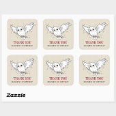 Sticker Carré Harry Potter | Livraison spéciale d'anniversaire d (Feuille)