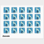 Sticker Carré HARRY POTTER™ Peinture de Patronus (Feuille)