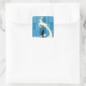 Sticker Carré HARRY POTTER™ Peinture de Patronus (Sac)