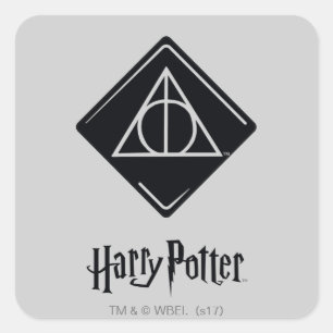 Sticker Carré Harry Potter Spell   Icône Hauteurs mortelles