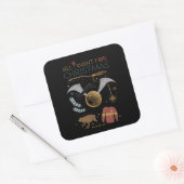 Sticker Carré HARRY POTTER™ Tout ce que je veux pour Noël (Enveloppe)