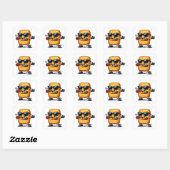Sticker Carré Hash Brown Dansant (Feuille)