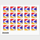 Sticker Carré Haut-Karabakh (Feuille)