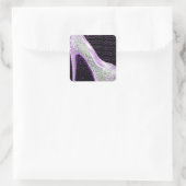 Sticker Carré Haut talon violet (Sac)