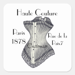 Sticker Carré Haute Couture Corset Thunder_Cove