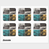 Sticker Carré Havane 3 (Feuille)