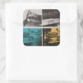 Sticker Carré Havane 3 (Sac)