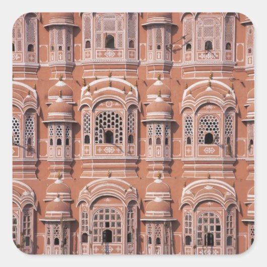 Sticker Carré Hawa Mahal (Palais des Vents), Jaipur 2 (Devant)