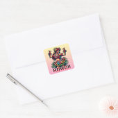 Sticker Carré Hawaii | Hawaiian Hula Dancer (Enveloppe)