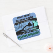 STICKER CARRÉ HAWAIIAN BLACK SAND KUSH (Enveloppe)