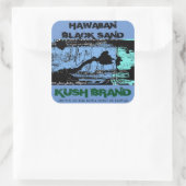 STICKER CARRÉ HAWAIIAN BLACK SAND KUSH (Sac)