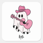 Sticker Carré Hé, Boo ! Cowboy Ghost (Devant)