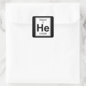 Sticker Carré He - Helium (Sac)