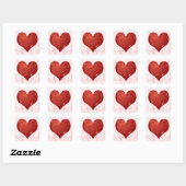 Sticker Carré Heart Beat (Feuille)
