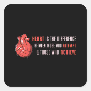 Sticker Carré Heart Est La Différence Beach Volleyball Joueur