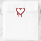 Sticker Carré Heartbleed Bug 2014 - Haute Qualité (Sac)