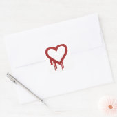 Sticker Carré Heartbleed Bug 2014 - Haute Qualité (Enveloppe)