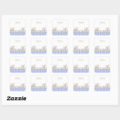 Sticker Carré Hearthlight Notes Printemps Douce Gingham Prairie (Feuille)
