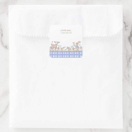Sticker Carré Hearthlight Notes Spring Soft Meadow Gingham (Sac)