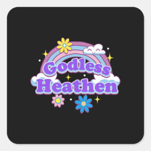 Sticker Carré Heathen 1 sans dieu