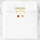 Sticker Carré Hebrew Shana Tova Star David (Sac)