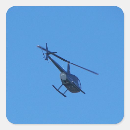 Sticker Carré hélicoptère R44 (Devant)