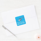 Sticker Carré Hélicoptères Pilot (Enveloppe)