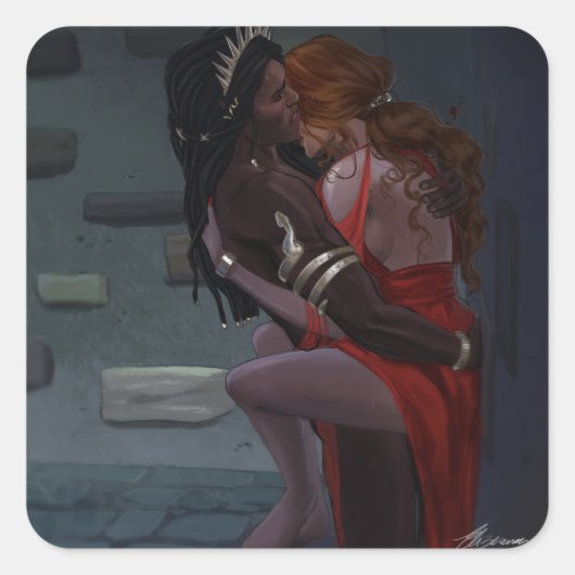 Sticker Carré Helion et la Dame d'automne (Devant)