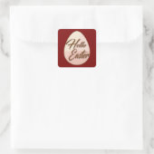 Sticker Carré Hello Easter – Minimal Egg Design - Autocolante (Sac)