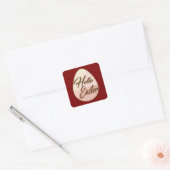 Sticker Carré Hello Easter – Minimal Egg Design - Autocolante (Enveloppe)