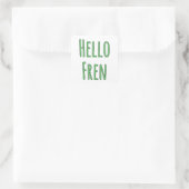 Sticker Carré Hello Fren (Sac)