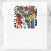 STICKER CARRÉ HELLS HAVEN INDICA KUSH (Sac)