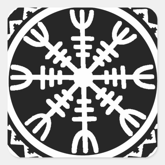 Sticker Carré Helm Viking d'Awe (Devant)