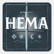 HEMA Emblème d'Épée Médiévale – Style Graffiti Ble