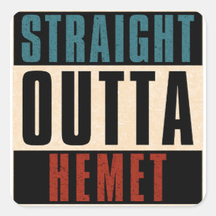 Sticker Carré Hemet de la Californie