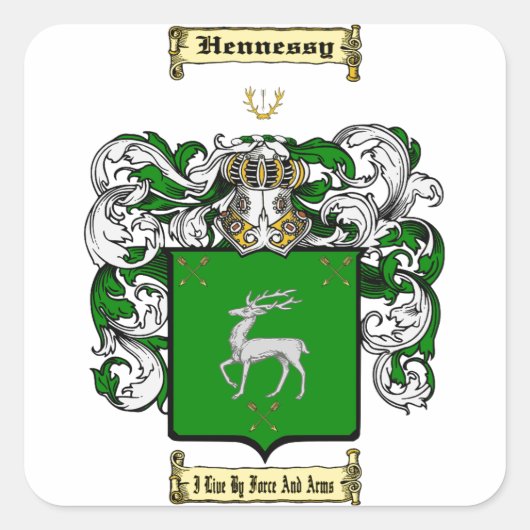 Sticker Carré Hennessy (Devant)