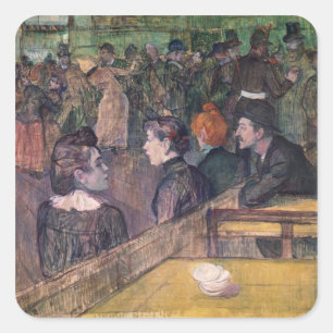 Sticker Carré Henri de Toulouse-Lautrec   Au Moulin de la Ga
