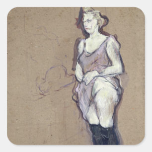 Sticker Carré Henri De Toulouse-Lautrec   l'inspection Médicale