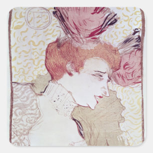 Sticker Carré Henri de Toulouse-Lautrec   Portrait de Marcelle L