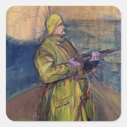 Sticker Carré Henri de Toulouse-Lautrec | Portrait de Monsieur M (Devant)