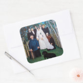 Sticker Carré Henri Rousseau - La fête de mariage (Enveloppe)