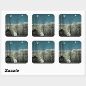 Sticker Carré Henri Rousseau - Soirée Carnaval (Feuille)