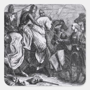 Sticker Carré Henry III à la bataille de Lewes, le 14 mai 1264