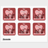 Sticker Carré HEP KATS by Jeff Willis Art (Feuille)