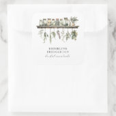 Sticker Carré Herbalist Botanical Apothecary Product  (Sac)