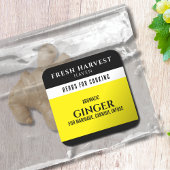 Sticker Carré Herbe cyan minimaliste