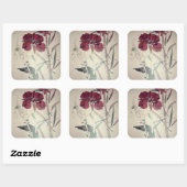 Sticker Carré Herbe de saule par Charles Mackintosh (Feuille)