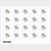 Sticker Carré Héros éléphant (Feuille)