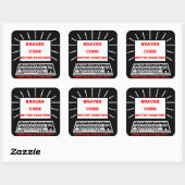 Sticker Carré Heure De Code IHMS 2017 (Feuille)